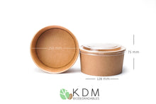 Cargar imagen en el visor de la galería, Contenedor Kraft - KR1000 Con Tapa